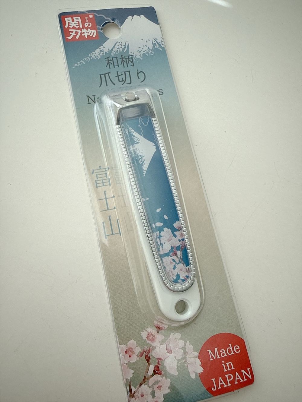 Made in Japan Blue Sakura Nail Clippers - Classic Women's Accessory